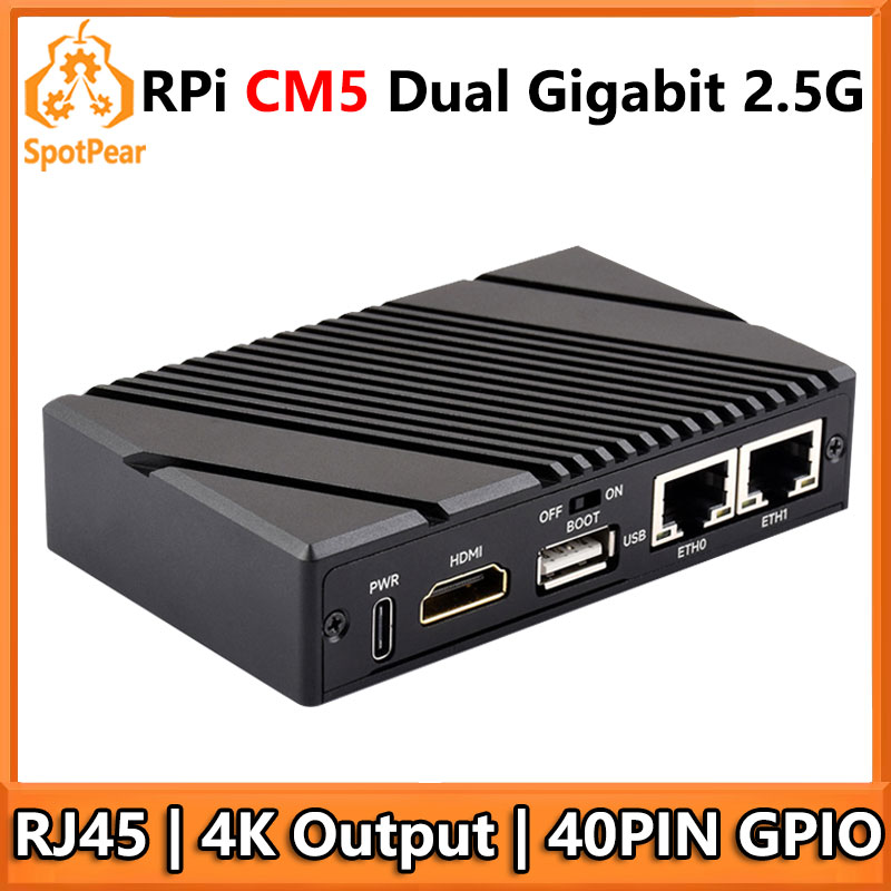 Raspberry Pi CM5 Gigabit 2.5G  - Argon One V3 M.2 Nvme Case recension och pris