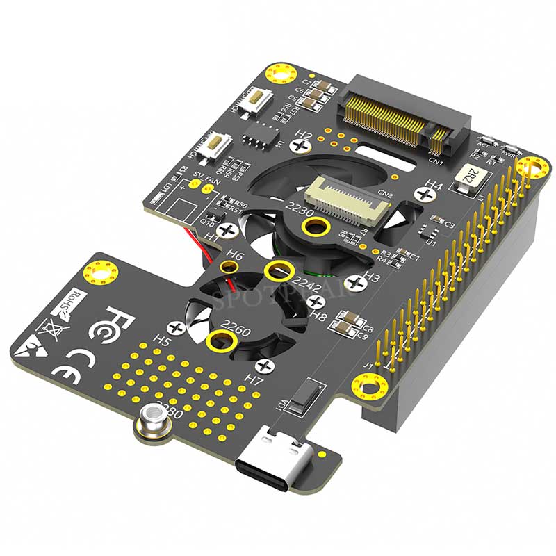 Raspberry Pi 5 PCIe to M.2 NVM - Argon One V3 M.2 Nvme Case recension och pris